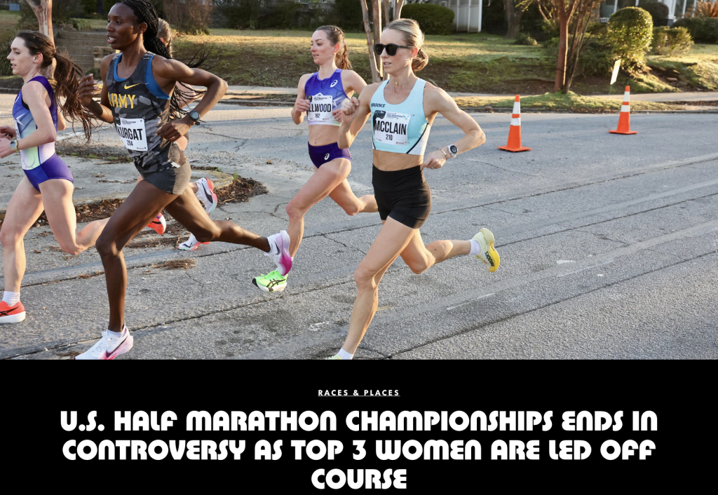 登录入口-官方引导车带错路！美国半程马拉松女子前三名集体无缘领奖台